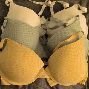 Danskin Women's Bra Set - White, Mint, Tan